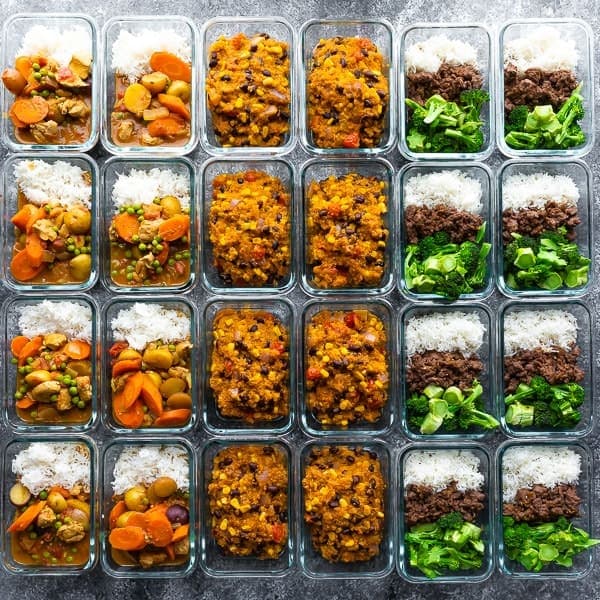 Customisable meal prep listings with dietary info